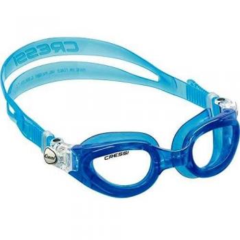Gafas de natación Cressi Rocks Azul-Azul con diseño ergonómico, lentes anti-vaho, protección UV, ajuste fácil y cómodo, ideales para uso en piscina