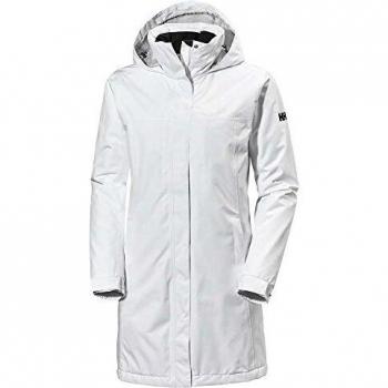 Helly Hansen Women's Aden Insulated White Rain Coat Size L