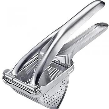 Westmark Prensa para patatas, con perforación redonda, Estañada, Longitud: 26 cm, Plateado, 61242270