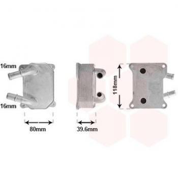 Enfriador de aceite VAN WEZEL 18013749 para motor