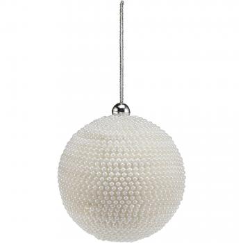 eurof irany SW/B/Silver/17 – 1 bolas de navidad, styropo, poliestireno, White