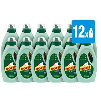 Norit - Detergente para ropa delicada, lavado a máquina, 12 x 1125ml