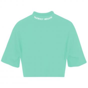 Pharmacy Industry Green Cotton Tops & T-Shirt - M, Female, T-Shirts, Embroidered Logo