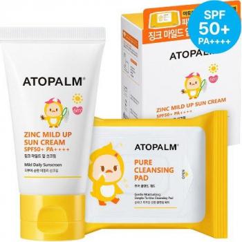 Atopalm Outdoor Sun Milk SPF50+ PA+++ Special Set (2 pcs) - High Protection Sunscreen for Sensitive Skin