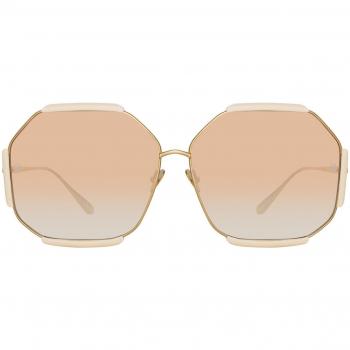 Linda Farrow MARGOT LFL1308 C3 Women’s Sunglasses Gold Size 67