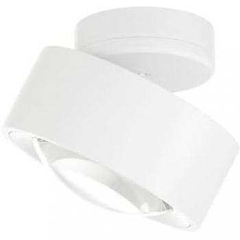 Lámpara de techo LED Rotari, 1 luz móvil, dimmable, aluminio blanco moderno