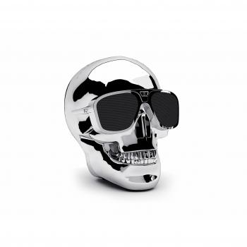 Jarre Technologies Aeroskull XS - Altavoz portátil Bluetooth, color cromo