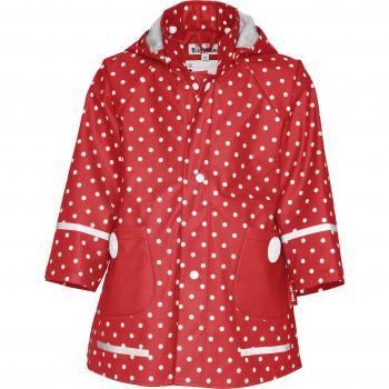 Impermeable Playshoes Infantil con Lunares Rojos Talla 92