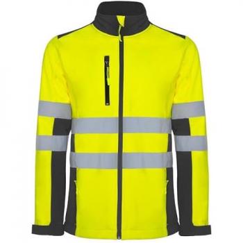 Chaqueta Softshell bicolor de alta visibilidad con cintas reflectantes ANTARES ROLY