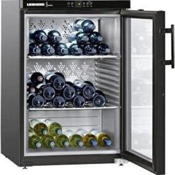 LIEBHERR Armario Bodega WKb 1812 Vinothek Nevera de Mesa para Vinos 1 Zona de Temperatura 66 Botellas 89x60x61,3 cm Color Negro
