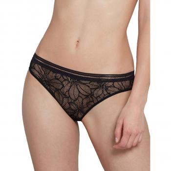 Lou 02272-030 Women's Andromede De Lou Black Solid Colour Lace Briefs Knickers Bikini Small