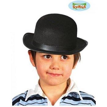 Bombín de fieltro negro infantil