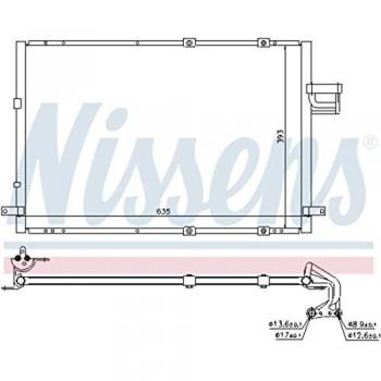 Condensador de aire acondicionado NISSENS 94637, sistema de aire acondicionado, compatible con diversas marcas y modelos, fabricado con materiales de alta calidad para garantizar durabilidad y eficiencia en la refrigeración