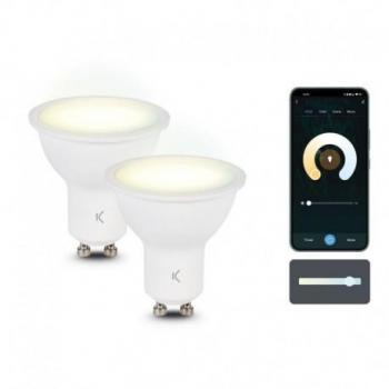 Ksix Pack de 2 Bombillas Smartled GU10 5.5W 400Lm CCT