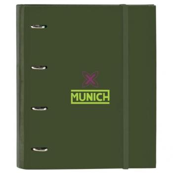 Carpeta 4 anillas 35mm con recambio Munich Bright Khaki