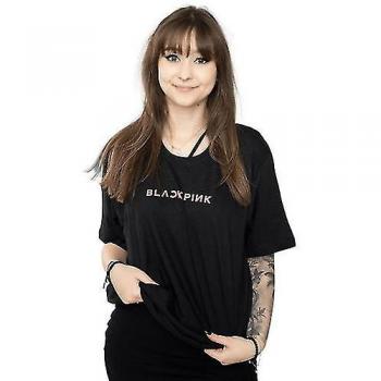 Camiseta Unisex Adulto BlackPink Taste That Back Print de algodón negro M
