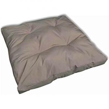vidaXL Cojín Tapizado de Asiento 80 x 80 x 10 cm Blanca Arena