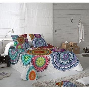 NATURALS Colcha Freya Blanco / Multicolor Cama 105