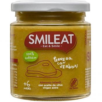 Smileat Tarrito de Ternera con verduras - 230 gr - [Pack de 12]