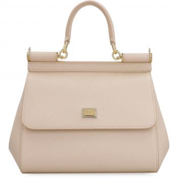 Dolce & Gabbana Women's Small Pink Leather Sicily Handbag