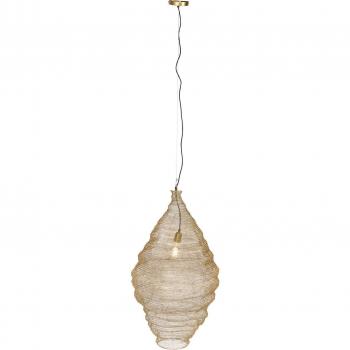 Lámpara colgante Lindby Eldric, Ø 46 cm, color dorado, hierro, E27, diseño moderno para salón y comedor
