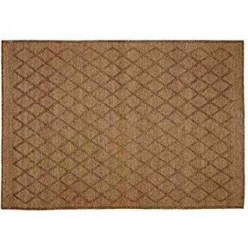 Kave Home - Alfombra Sybill Beige Rectangular 160 x 230 cm de Lana y algodón Tejida a Mano