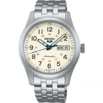 Seiko - Reloj de hombre 5 Sports SRPK41K1 automático de acero y correa plateada