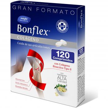 Bonflex Colágeno 120 Comp, 40 mg Colágeno NO desnaturalizado Tipo II, 1500mg Glucosamina, Articulaciones más fuertes, Protección y nutrición de las articulaciones, 1 toma al día