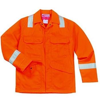 Chaqueta Ignífuga BizFlame Plus para Hombre Naranja S