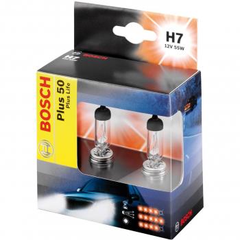 Bosch Plus 50 Plus Extralife - Bombilla H7
