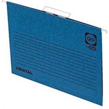 Elba Gio - Caja de 25 carpetas colgantes para cajón, A4, color azul