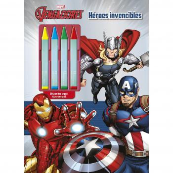 Los Vengadores. Héroes invencibles: Colorear con ceras - Marvel