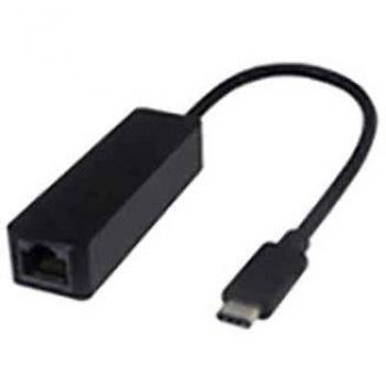 Microconnect USB 3.1 Type C to RJ45 0.2m Black Adapter