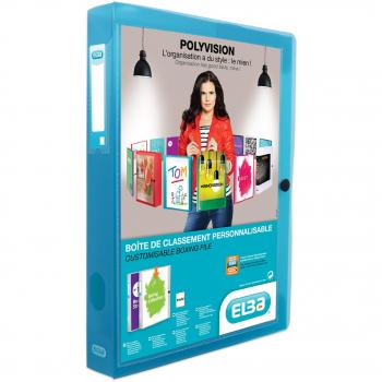 Carpeta de Proyectos Polyvision con Gomas A4 Azul