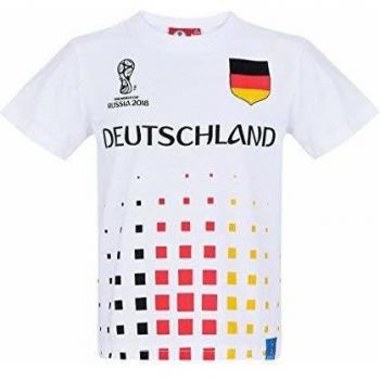 2018 FIFA World Cup Chicos Camiseta Manga Corta - Blanco - 140