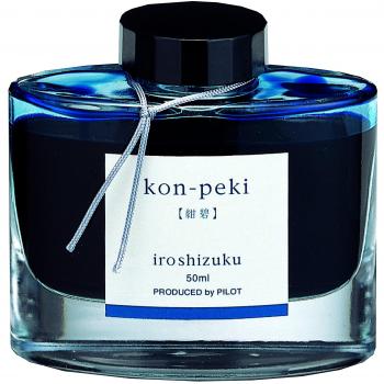 Pilot Iroshizuku Fountain Pen Ink - 50 ml Bottle - Kon-peki Deep Azure Blue