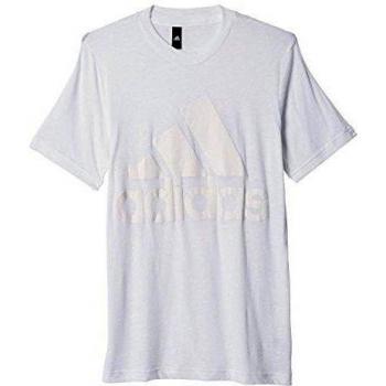 adidas Basic Tee Logo - Camiseta de manga corta para hombre, color blanco, talla 3XLL