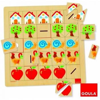 Goula - Asociación mitades, Juego Educativo de 45 Piezas