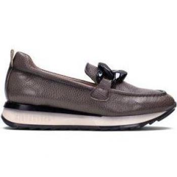 Mocasines de Piel Kate gris para mujer by Hispanitas - Modelo exclusivo