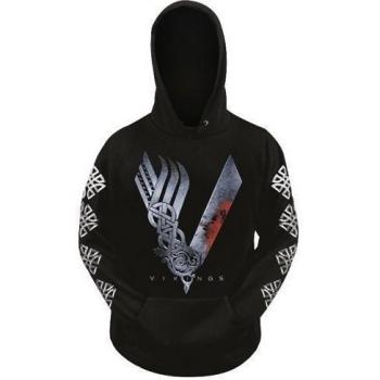 Vikings Icon Sudadera con capucha Negro S