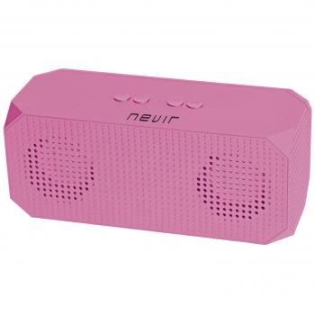 Nevir NVR-821B Altavoz portátil estéreo 6W Rosa - Altavoces portátiles