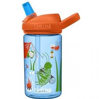 Camelbak Botella Eddy®+ 0.4l Transparente con pajilla, a prueba de fugas, fabricada en Tritan Renew, ideal para niños y camping
