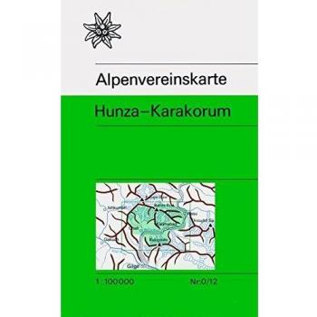 Mapa excursionista y topográfico Hunza-Karakorum 1:100.000 - Mapiberia