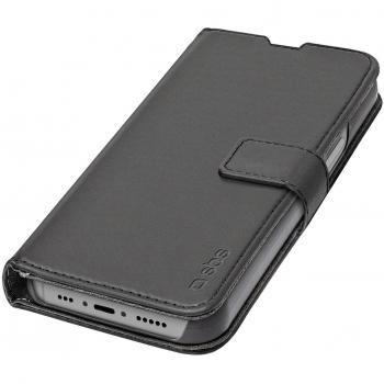 Funda Cartera Soporte SBS para iPhone 15, Negro, 15.5 cm (6.1)