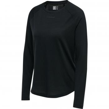 Camiseta de manga larga Hummel Vanja Negra para mujer