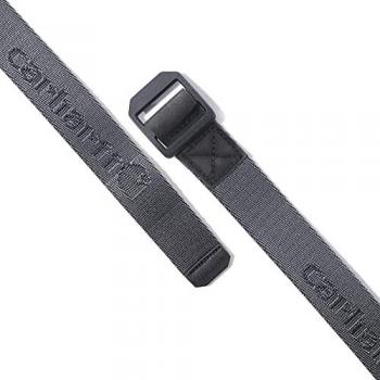 Cinturón Carhartt Nylon Webbing Ladder Lock para Hombre, Gris Plomo, XL