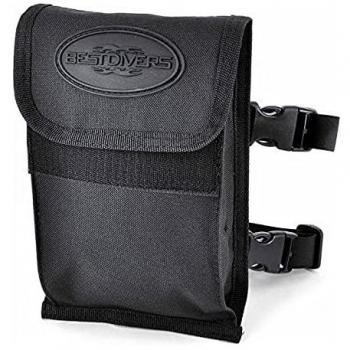 Best Divers Bolsillo de Pierna Universal Negro con características de diseño ergonómico, material resistente al agua, múltiples compartimentos para almacenamiento, sistema de sujeción ajustable y dimensiones optimizadas para facilitar el transporte