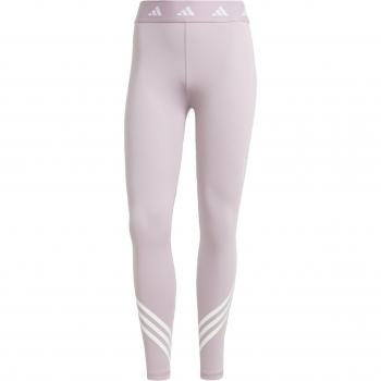 Malla larga de fitness adidas Essentials Techfit 3 bandas 7/8 para mujer en color lila