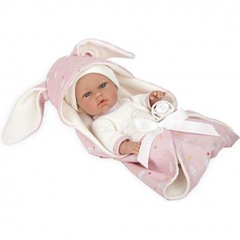 MUÑECA BEBE ELEGANCE 30 CM. NATAL ROSA CON NANA DE ARIAS