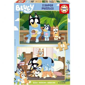 Puzzle Bluey de Madera 32 Piezas (2x16)